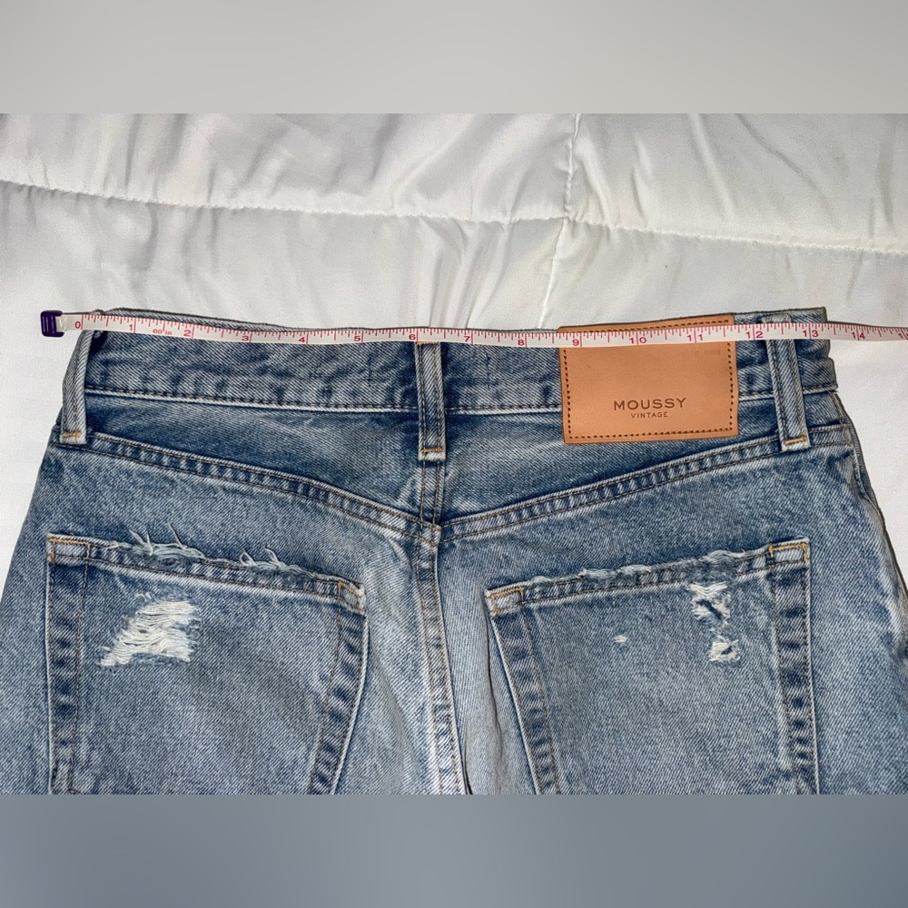 Moussy Vintage Light Blue Distressed Womens Jeans - Picture 12 of 13